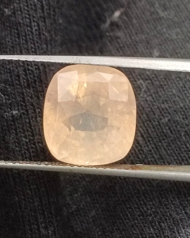 AGRL Certified 8.41ct Padparadscha Sapphire, Natural Untreated Gemstone