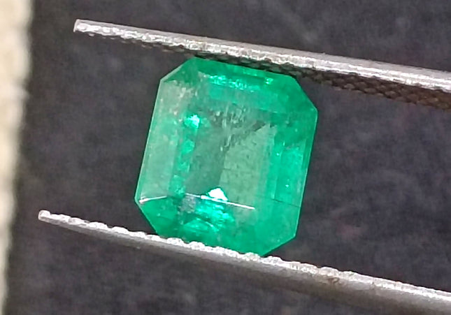 Zambian and colombian natural emeralds