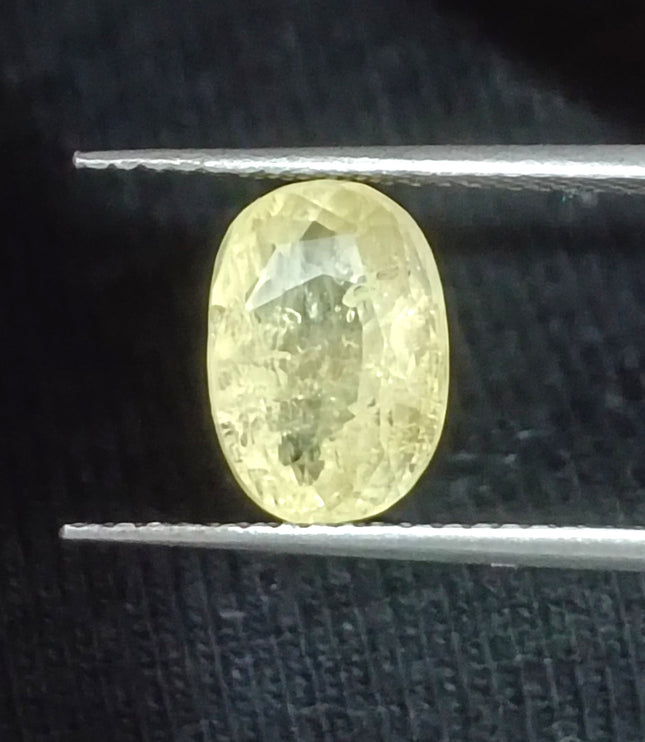 Yellow Sapphire 2.88ct Certified Unheated Natural Untreated Gemstone