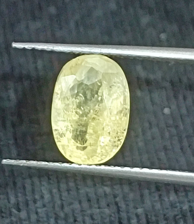 Yellow Sapphire 2.88ct Certified Unheated Natural Untreated Gemstone
