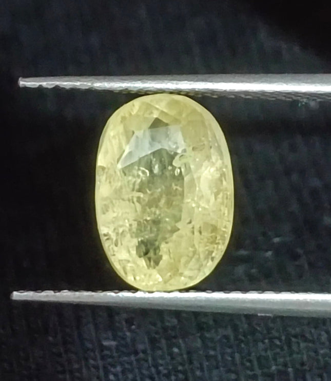 Yellow Sapphire 2.88ct Certified Unheated Natural Untreated Gemstone