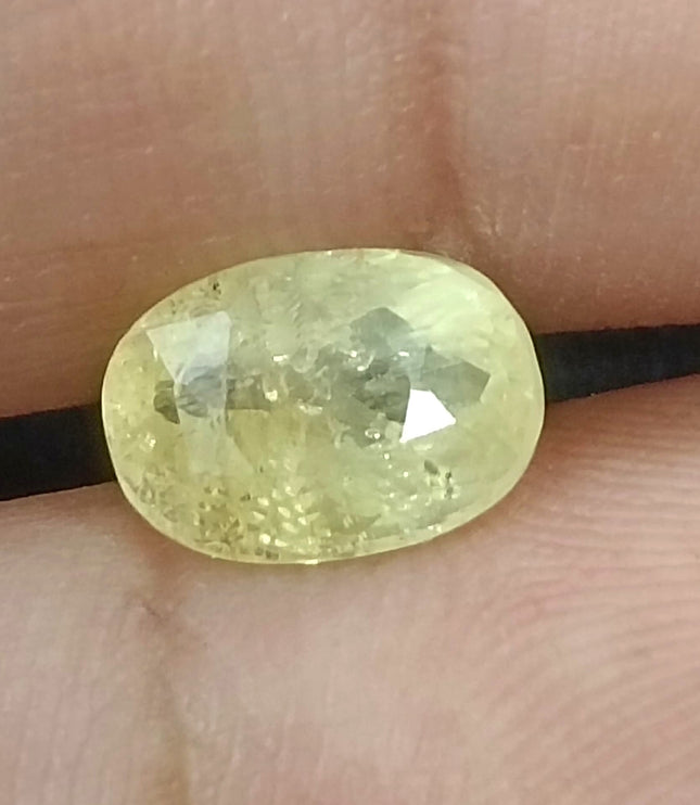 Yellow Sapphire 2.88ct Certified Unheated Natural Untreated Gemstone