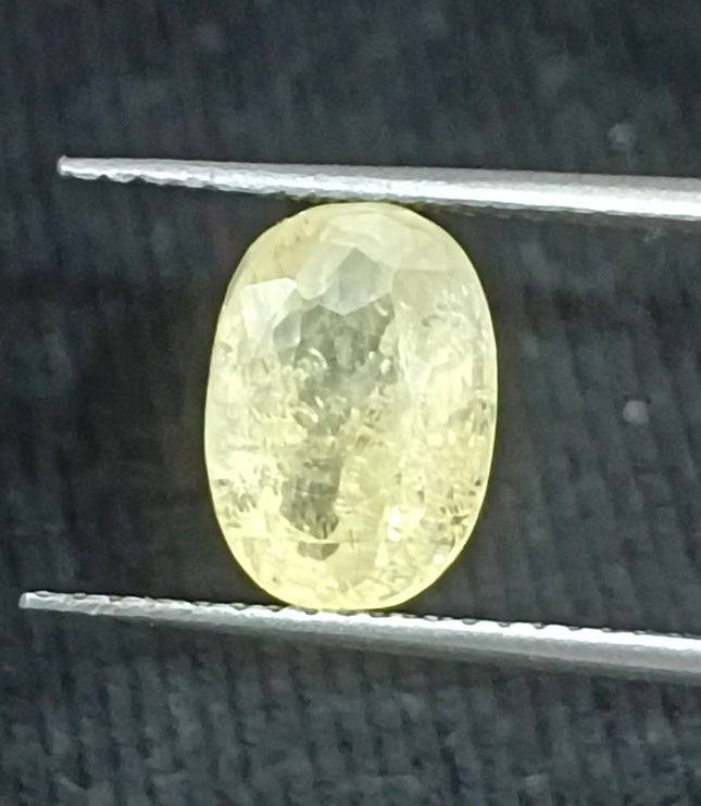 Yellow Sapphire 2.88ct Certified Unheated Natural Untreated Gemstone