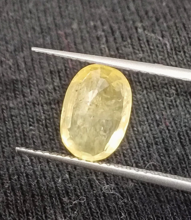 Yellow Sapphire 2.88ct Certified Unheated Natural Untreated Gemstone