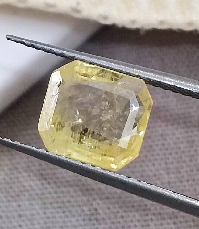 2.23ct Yellow Sapphire, Certified Natural untreated Gemstone