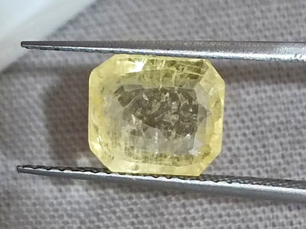 2.23ct Yellow Sapphire, Certified Natural untreated Gemstone