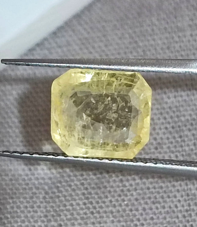 2.23ct Yellow Sapphire, Certified Natural untreated Gemstone