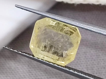 2.23ct Yellow Sapphire, Certified Natural untreated Gemstone