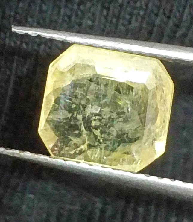2.23ct Yellow Sapphire, Certified Natural untreated Gemstone