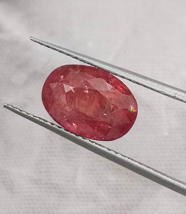 Burmese Ruby 3.48ct IGI Certified Natural Untreated Blood Red Oval Cut Loose Gemstone