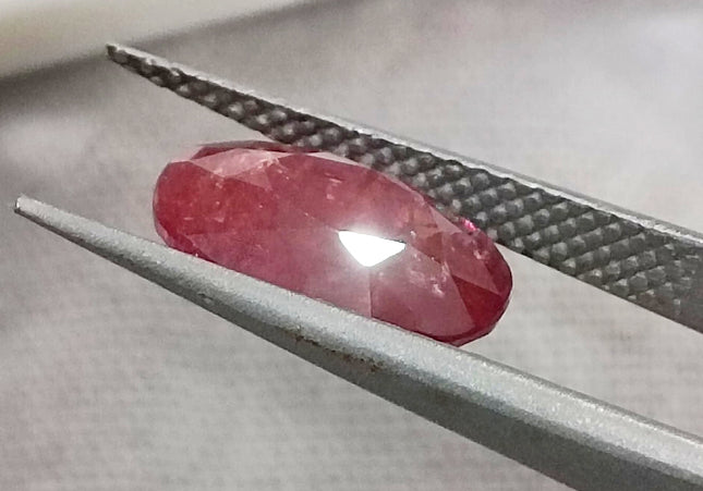 3.48ct IGI Certified  Blood Red Burmese Ruby, Natural Untreated Gemstone
