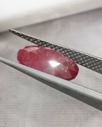 3.48ct IGI Certified  Blood Red Burmese Ruby, Natural Untreated Gemstone