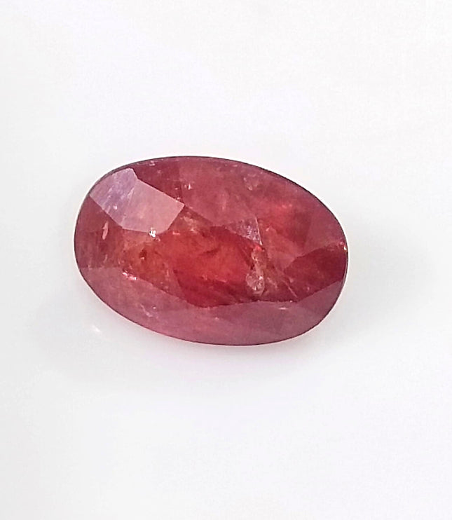 Burmese Ruby 3.48ct IGI Certified Natural Untreated Blood Red Oval Cut Loose Gemstone