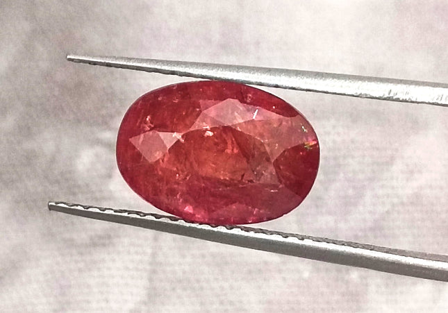 3.48ct IGI Certified  Blood Red Burmese Ruby, Natural Untreated Gemstone