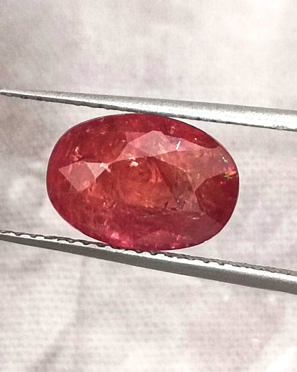 3.48ct IGI Certified  Blood Red Burmese Ruby, Natural Untreated Gemstone