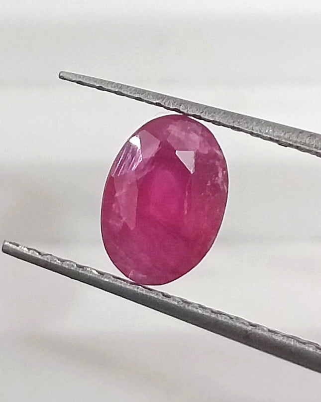 GSI Certified 0.97ct Mozambique Ruby, Natural Untreated Gemstonr