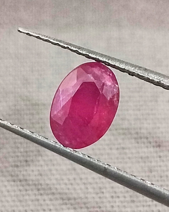 GSI Certified 0.97ct Mozambique Ruby, Natural Untreated Gemstonr