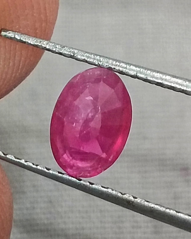 GSI Certified 0.97ct Mozambique Ruby, Natural Untreated Gemstonr