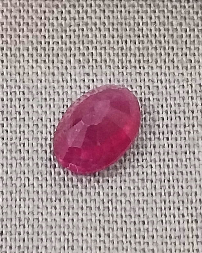 GSI Certified 0.97ct Mozambique Ruby, Natural Untreated Gemstonr