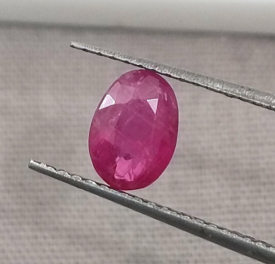 Mozambique Ruby 0.87ct Certified Natural Untreated Gemstone