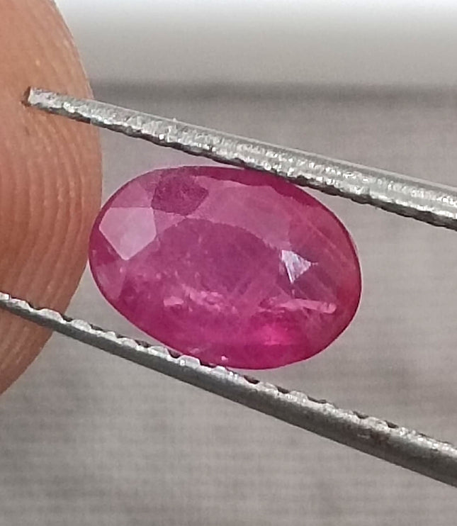 Mozambique Ruby 0.87ct Certified Natural Untreated Gemstone