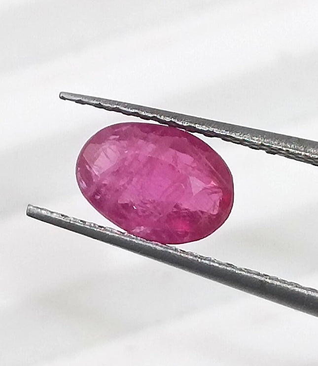 Mozambique Ruby 0.87ct Certified Natural Untreated Gemstone