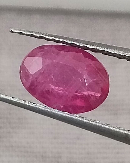 GSI Certified 0.87ct Mozambique Ruby, Untreated Natural Gemstone