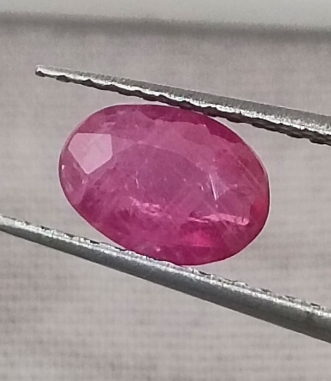Mozambique Ruby 0.87ct Certified Natural Untreated Gemstone