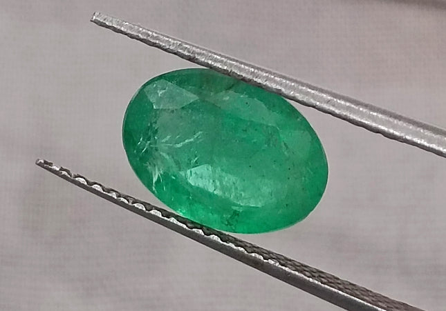 GSI Certified 1.87ct Velvet Green Emerald, Natural Gemstone