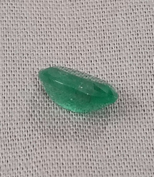 Certified 1.87ct Velvet Green Zambian Emerald, Natural Gemstone