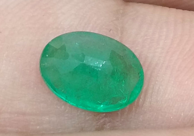 GSI Certified 1.87ct Velvet Green Emerald, Natural Gemstone