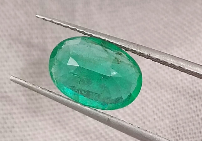 GSI Certified 1.68ct Deep Green Emerald, Natural Earth Mined