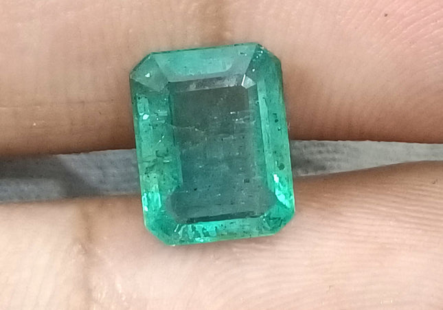 GSI Certified 2.87ct Zambian Emerald, Natural Loose Gemstonr
