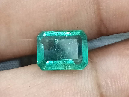 Certified 2.87ct Zambian Emerald, Natural Loose Gemstone
