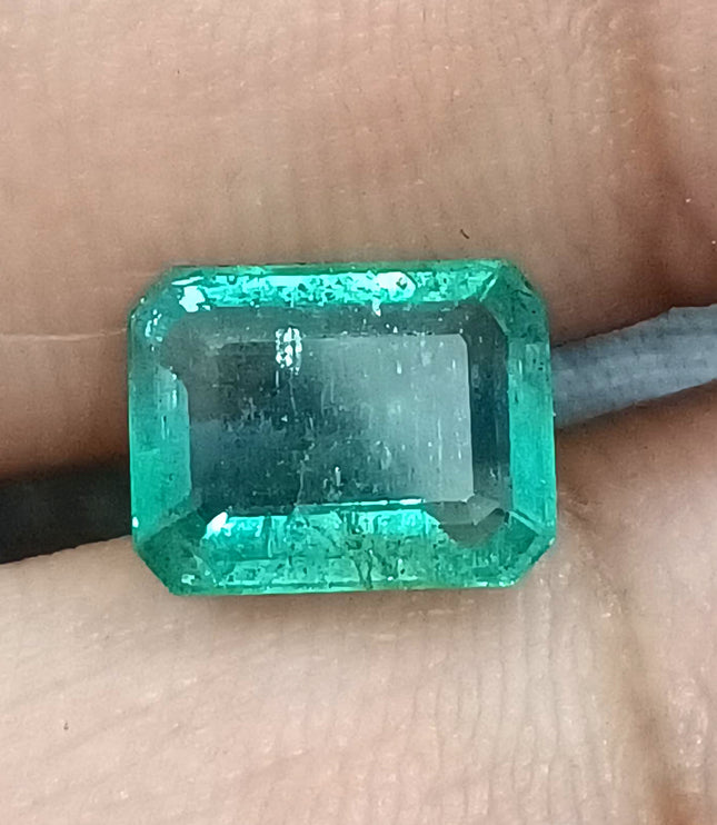 Certified 2.87ct Zambian Emerald, Natural Loose Gemstone
