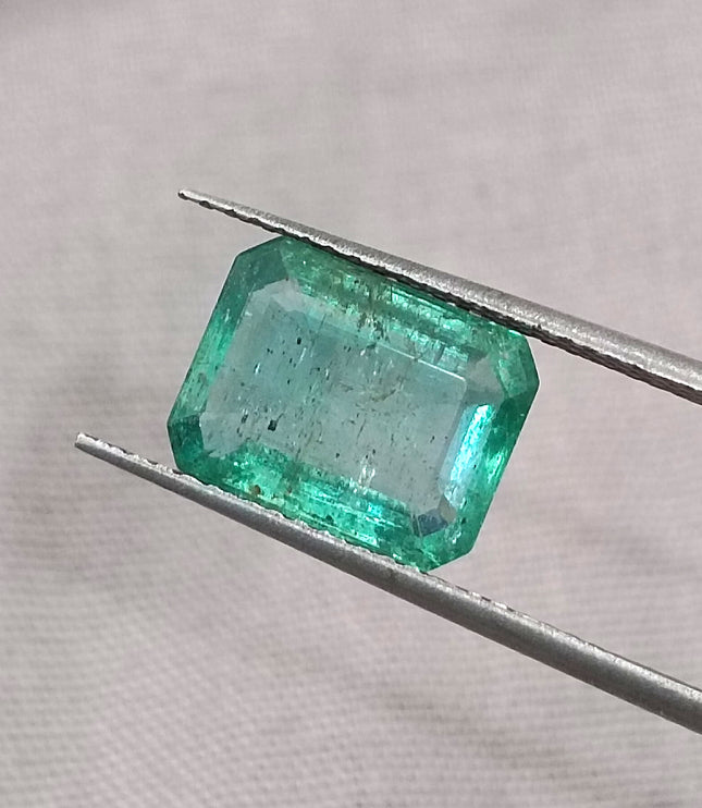 Certified 2.87ct Zambian Emerald, Natural Loose Gemstone
