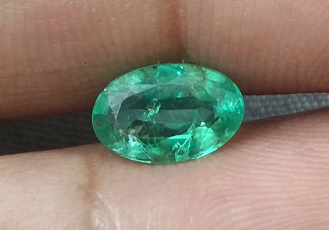 GSI Certified 1.28ct Zambian Emerald, Natural Loose Gemstone