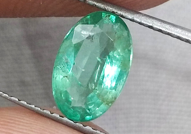 GSI Certified 1.28ct Zambian Emerald, Natural Loose Gemstone