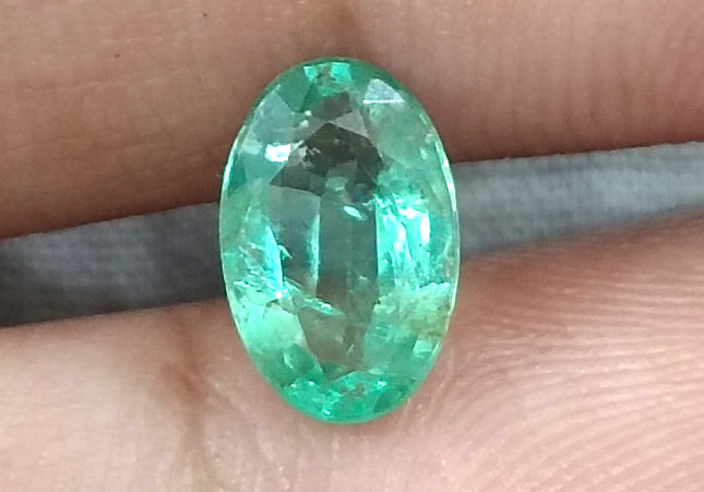 GSI Certified 1.28ct Zambian Emerald, Natural Loose Gemstone