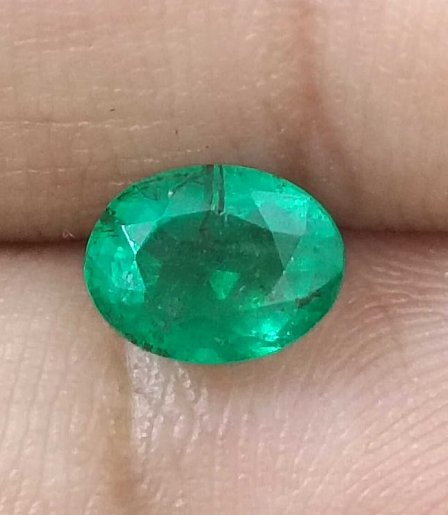 GSI Certified 1.29ct Deep Green Emerald, Natural Loose Gemstone