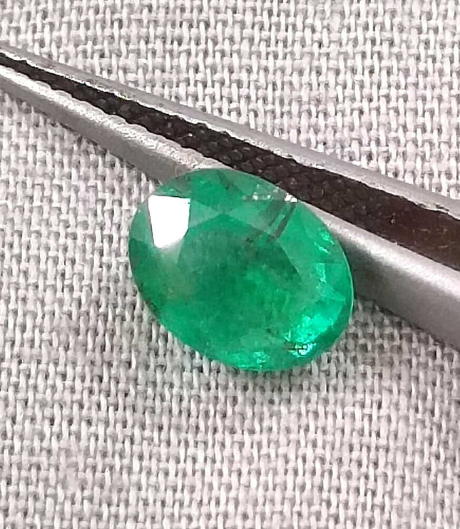 GSI Certified 1.29ct Deep Green Emerald, Natural Loose Gemstone