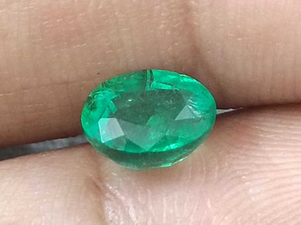 GSI Certified 1.29ct Deep Green Emerald, Natural Loose Gemstone