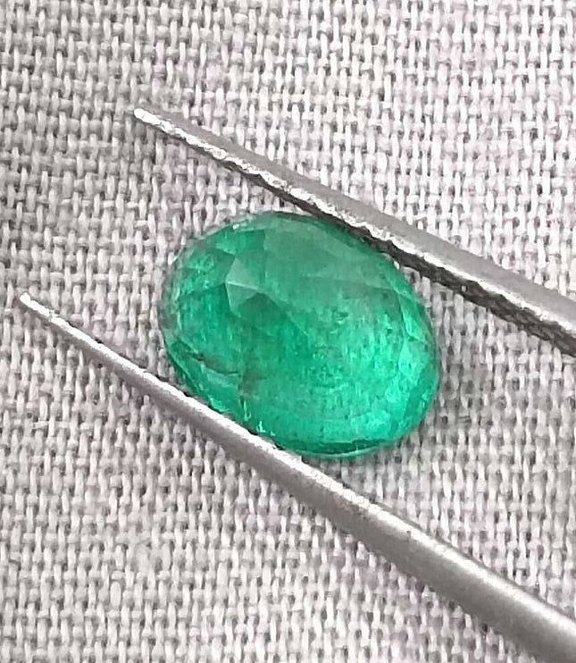 GSI Certified 1.29ct Deep Green Emerald, Natural Loose Gemstone