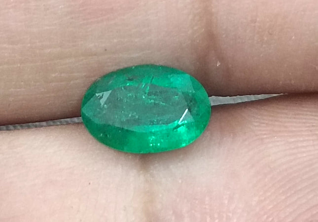 GSI Certified 1.05 Deep Green Emeralds, Natural Loose Gemstone