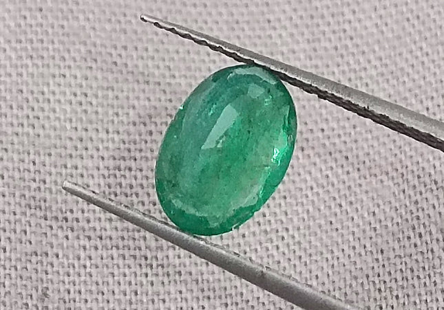 GSI Certified 1.05 Deep Green Emeralds, Natural Loose Gemstone