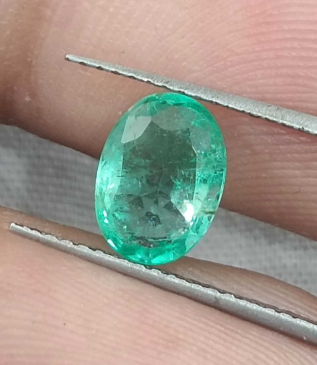 GSI Certified 1.42ct Panjshir Emerald Natural Gemstone