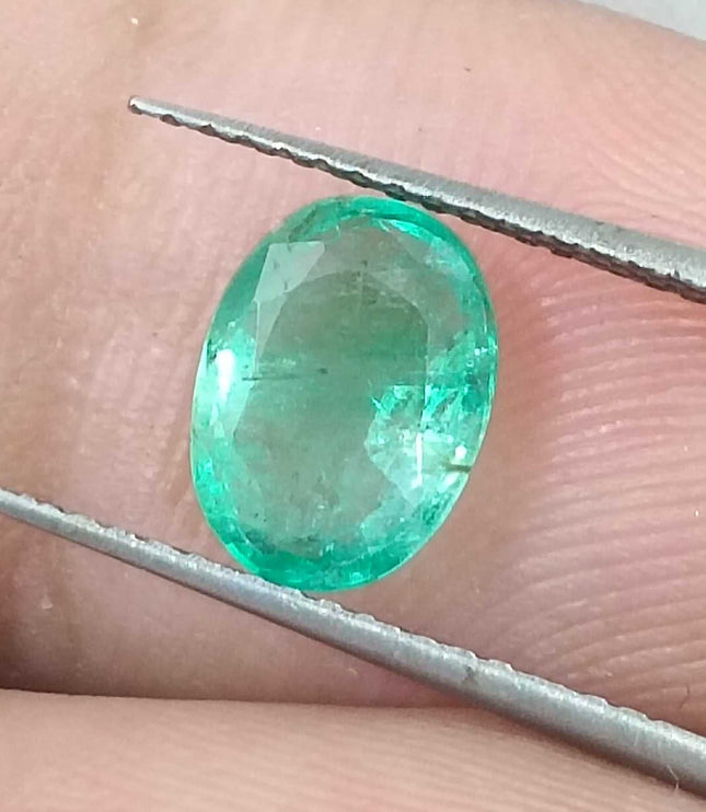 GSI Certified 1.42ct Panjshir Emerald Natural Gemstone