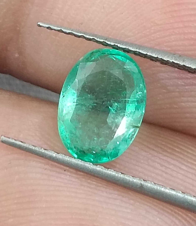 GSI Certified 1.42ct Panjshir Emerald Natural Gemstone