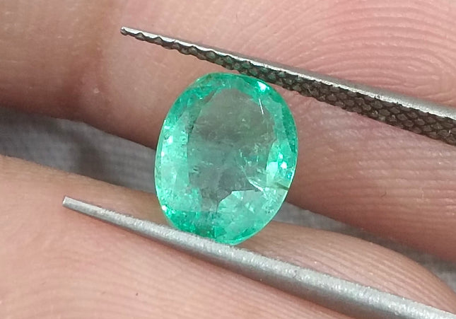 GSI Certified 1.42ct Panjshir Emerald, Natural Gemstone