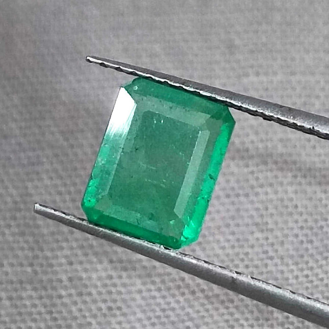 Certified 1.32ct Zambian Emerald, Natural Loose Gemstone